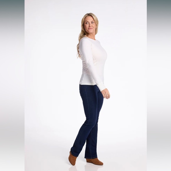 Woolx NWOT Hannah Merino Wool Long Sleeve Cold Weather Top in Buttercream - Picture 4 of 11